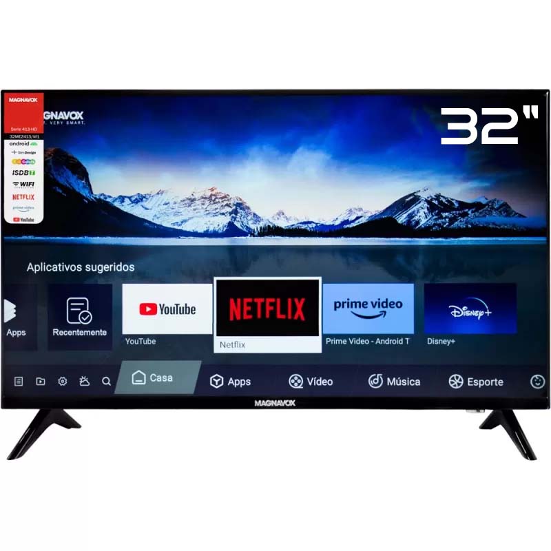 Smart TV LED Magnavox 32&quot; 32MEZ413/M1 HD